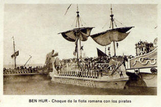 Ben-Hur (1925), de Fred Niblo. Cromos realizados por el departamento de promoción de Chocolates "Ranero". Madrid.