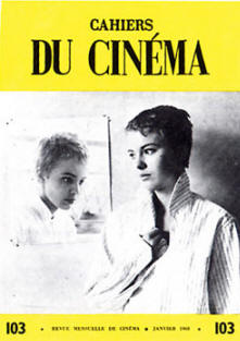 Portada de un número de la revista francesa "Cahiers du cinéma"