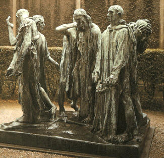 Los burgueses de Calais, de Rodin. Museo Rodin, París