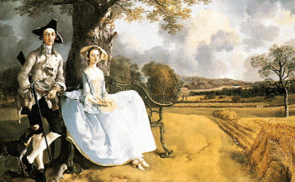 El Sr. y la Sra. Andrews. Óleo de Thomas Gainsborough (National Gallery de Londres).