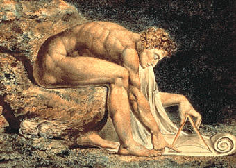 Una de las bases sobre la que se construyó la ideología de la Ilustración fue el pensamiento científico. Obra de W. Blake (Tate Gallery, Londres)