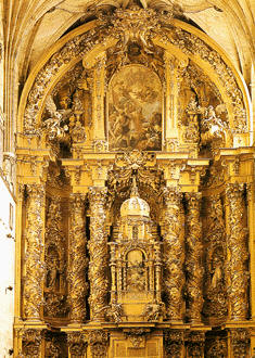 Retablo mayor de la Iglesia de San Estéban, en el convento de los Dominicos de Salamanca