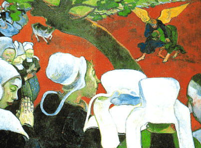 La visión después del sermón, de Gauguin