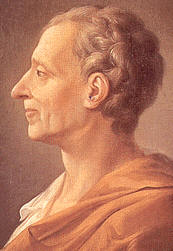 Montesquieu, uno de los miembros destacados del movimiento ilustrado francés