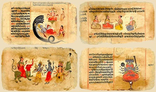 Vedas, libro sagrado que contiene leyes, normas, principios y derecho que regulaba la sociedad de la antigua India, también de los vaishia (agricultores o comerciantes)