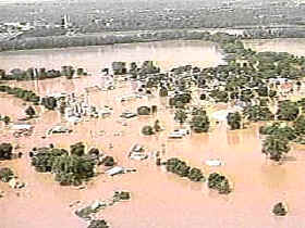 inundación población