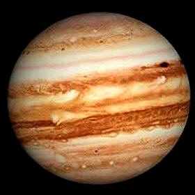 La superficie de Júpiter está oculta por las capas altas de su atmósfera