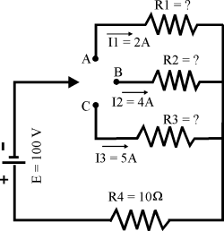 Calculando las resistencias necesarias en un circuito serie