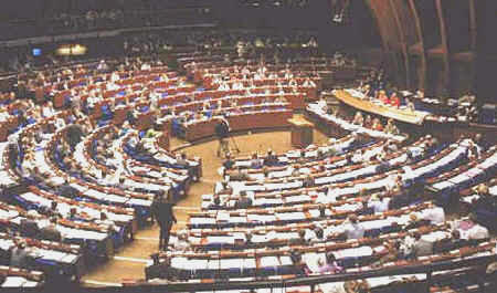 Parlamento Europeo durante una de sus sesiones