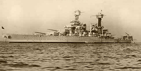 Acorazado USS Virginia, en 1934