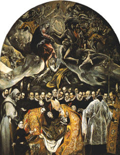 Entierro del Conde de Orgaz, de El Greco. Iglesia de Santo Tomé, Toledo.