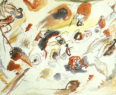 Primera acuarela abstracta, de Kandinsky (Museo Nacional de Arte Moderno, París)