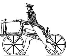 DAIRSINE. Antepasado de la bicicleta de 1818